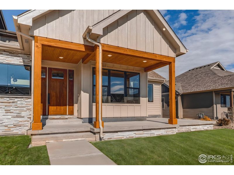 Exterior details and patio area of a home in , Berthoud (Image 28).