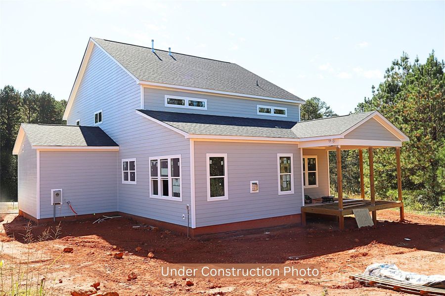 Exterior details and patio area of a home in Edmunds Farm, Clover (Image 1).