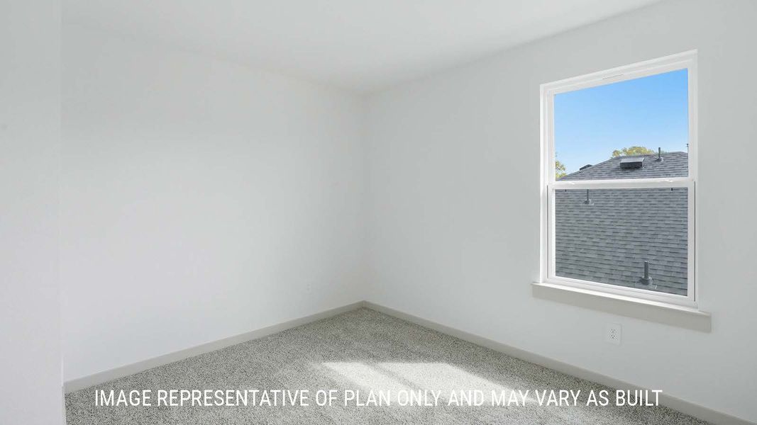 Representative unfurnished interior of a home built from the Mitchell by D.R. Horton in China Grove, China (Image 29).