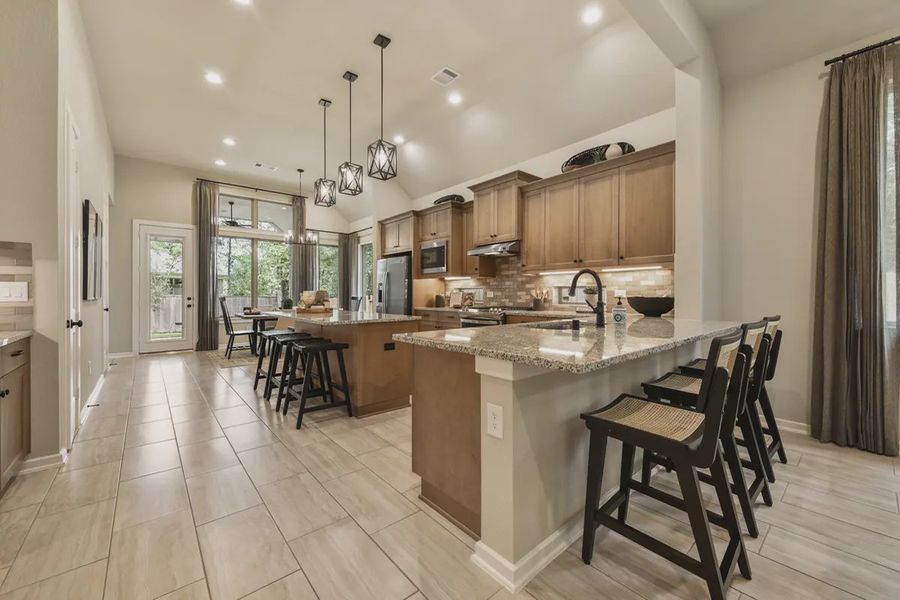 Furnished interior view inside a new home in The Woodlands Hills, Willis (Image 7).