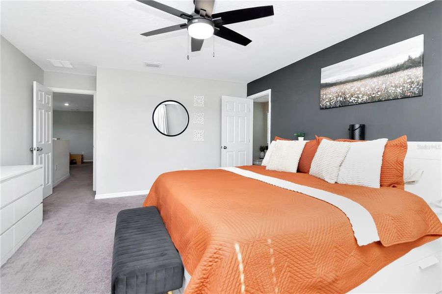 Furnished interior view inside a new home in Bell Creek Landing, Riverview (Image 28). Furnished interior view inside a new home in Bell Creek Landing, Riverview (Image 28).