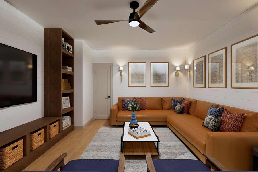 The Jericho - Optional Second TV Room