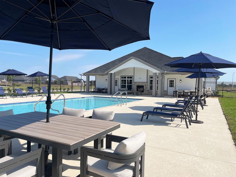 Cool off and unwind in the beautiful community pool at Winfrey Estates, perfect for relaxing swims and sunny Texas afternoons. Cool off and unwind in the beautiful community pool at Winfrey Estates, perfect for relaxing swims and sunny Texas afternoons.
