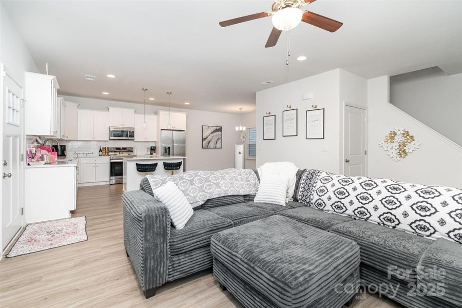Living Room into Kitchen Living Room into Kitchen
