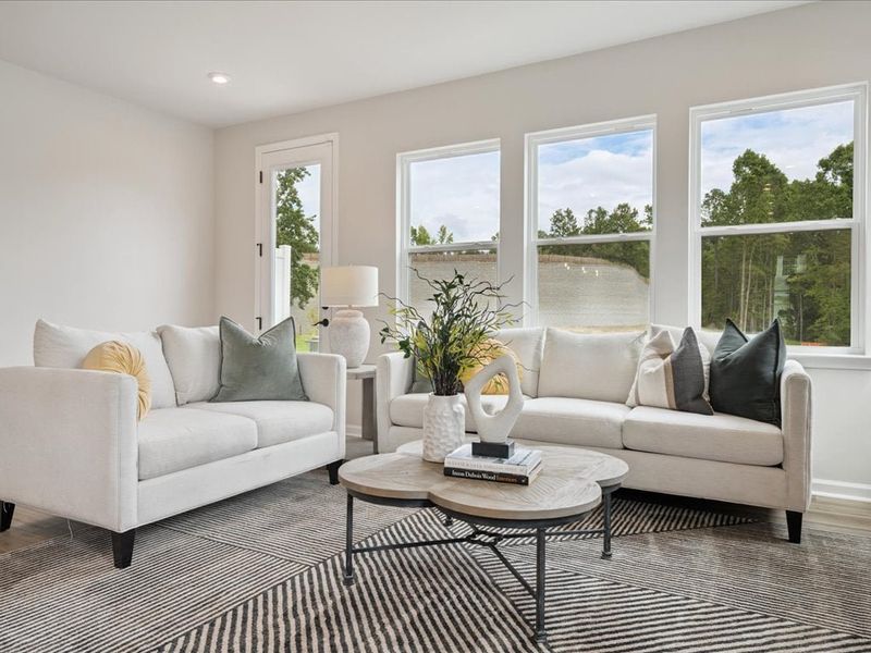 Representative furnished interior of a home built from the Stuart by Tri Pointe Homes in Millstone, Cramerton (Image 16). Representative furnished interior of a home built from the Stuart by Tri Pointe Homes in Millstone, Cramerton (Image 16).