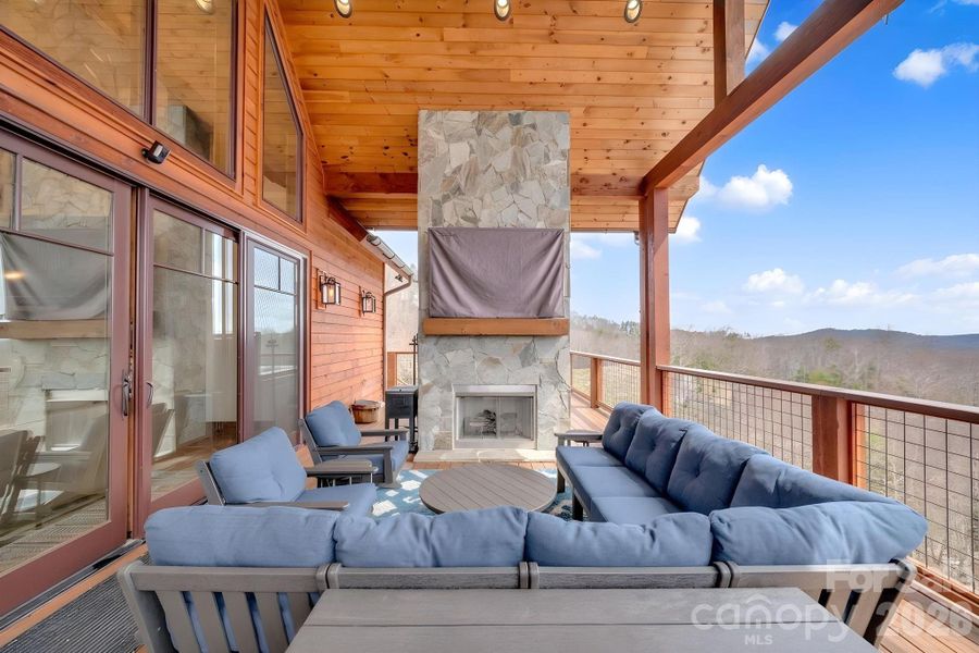 Exterior details and patio area of a home in , Banner Elk (Image 21).