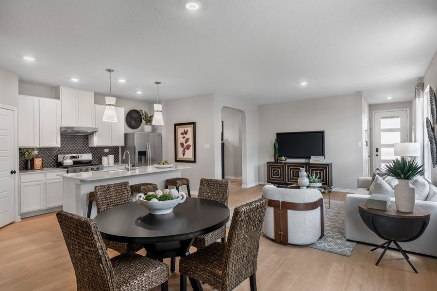 Representative furnished interior of a home built from the 1605 Modeled by KB Home in Punta Verde, Converse (Image 9).