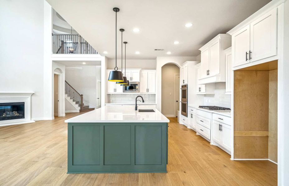 Furnished interior view inside a new home in Bridgeland 60′, Cypress (Image 9).
