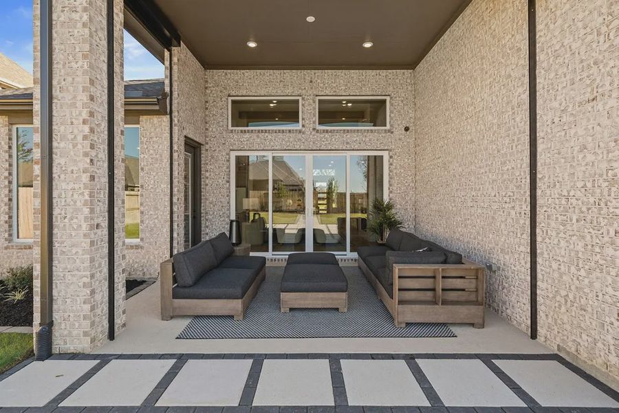 Exterior details and patio area of a home in Riceland 60',65',70', Mont Belvieu (Image 21). Exterior details and patio area of a home in Riceland 60',65',70', Mont Belvieu (Image 21).