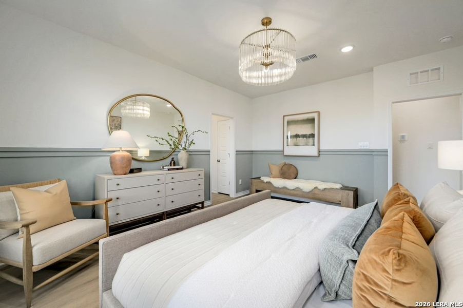 Furnished interior view inside a new home in Nopal Valley, San Antonio (Image 17).