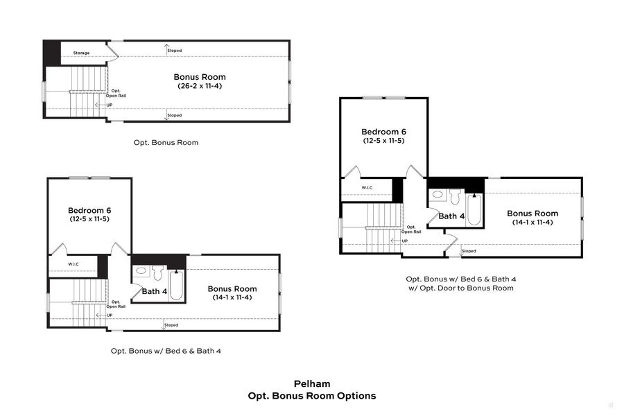 2D floor plan layout for the Pelham by DRB Homes in Oakmont Manor, Oxford, NC (Image 30).
