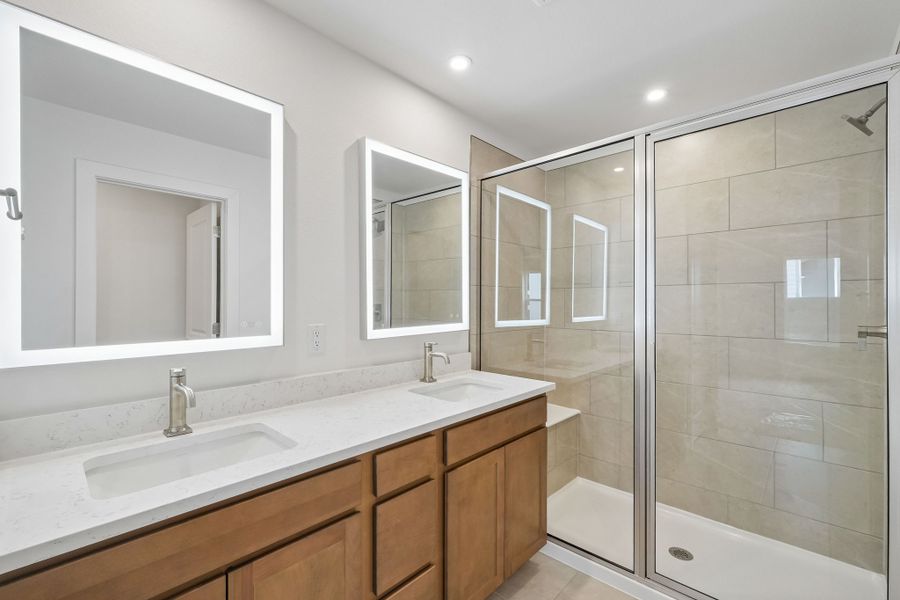Furnished interior view inside a new home in Parkside at Victory Ridge, Colorado Springs (Image 11).