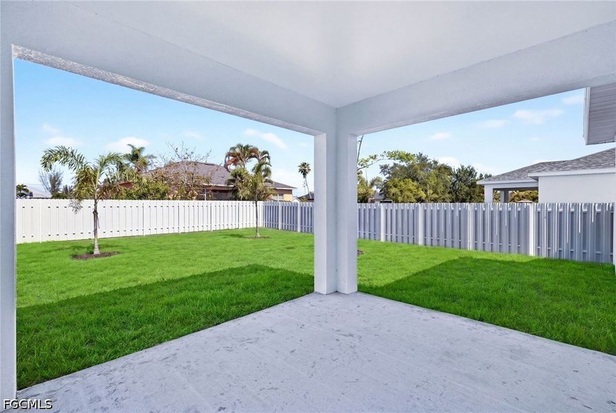 Exterior details and patio area of a home in Cape Coral, Cape Coral (Image 22).
