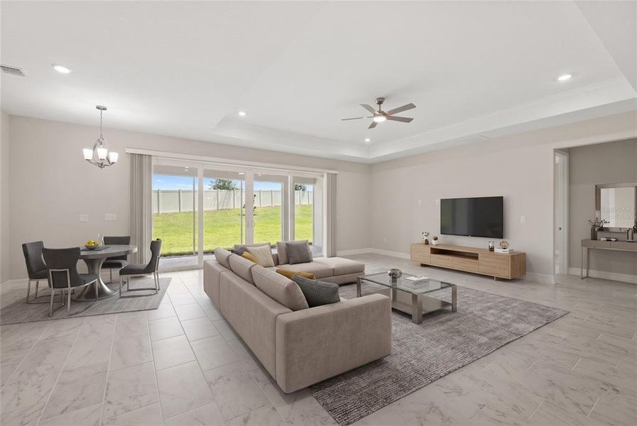 Furnished interior view inside a new home in , Mount Dora (Image 8).