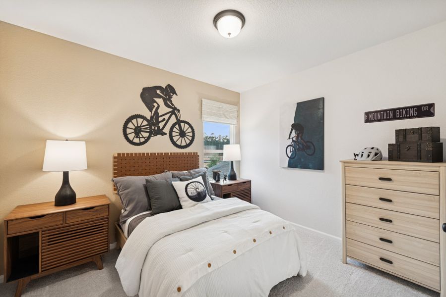 The Princeton II- Bedroom 5. Staged model home shown for illustration only; actual features, colors, and upgrades may vary. The Princeton II- Bedroom 5. Staged model home shown for illustration only; actual features, colors, and upgrades may vary.