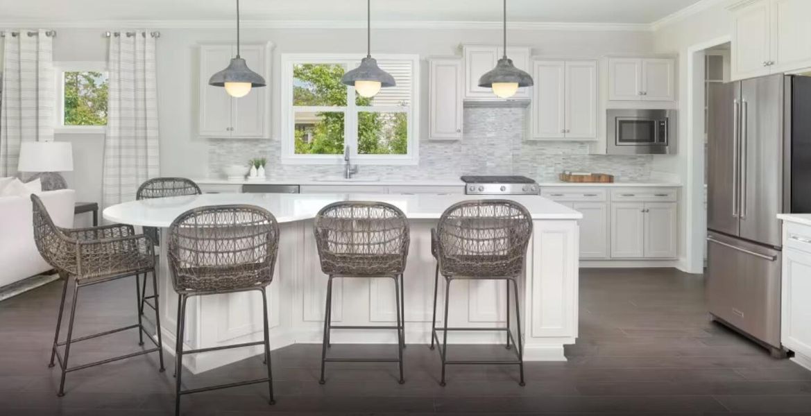 Furnished interior view inside a new home in Sea Island Preserve, Johns Island (Image 13).
