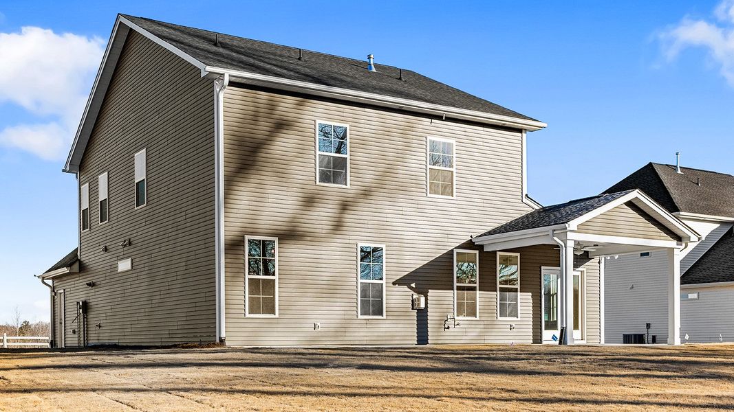 Exterior details and patio area of a home in Fieldstone, Lexington (Image 26).