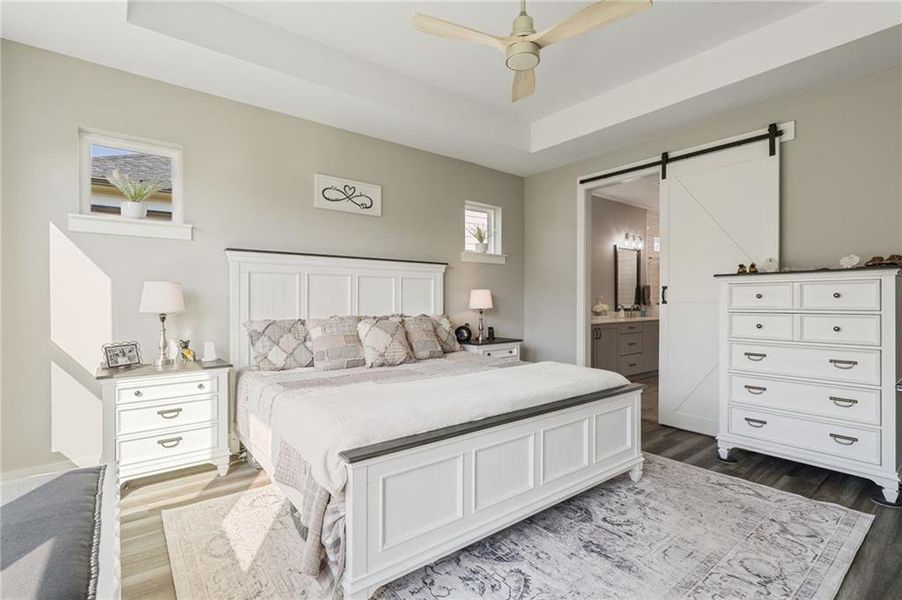 Furnished interior view inside a new home in Crescent Pointe at Great Sky, Canton (Image 17).