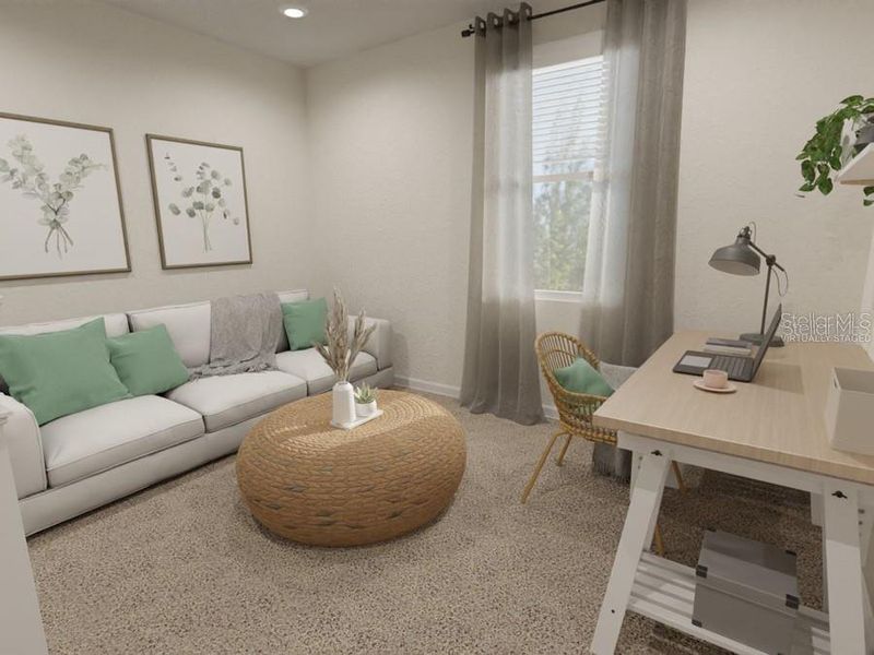 Furnished interior view inside a new home in The Crossings - Bungalows, St. Cloud (Image 11).