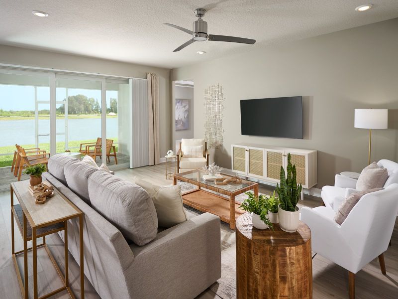 Furnished interior view inside a new home in Hampton Park - Signature Series, Vero Beach (Image 6).