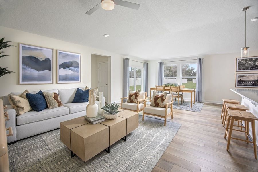 Representative furnished interior of a home built from the 1638 by KB Home in Anabelle Island - Classic Series, Green Cove Springs (Image 4).