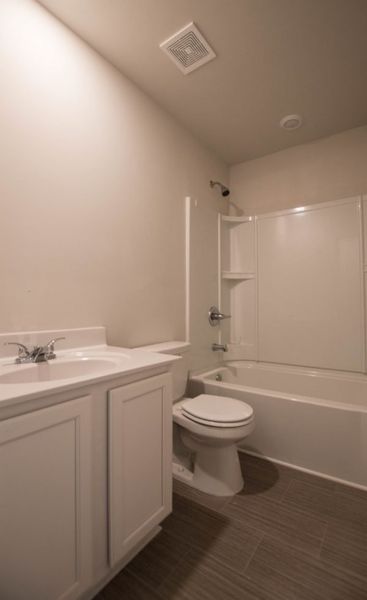 Representative furnished interior of a home built from the Turner by Piedmont Residential in Owen Preserve, Canton (Image 6).