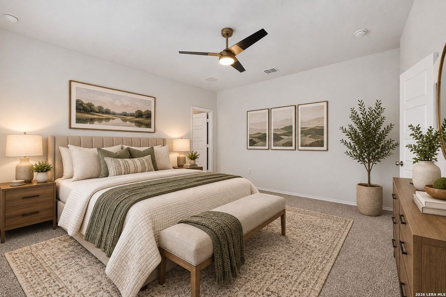 Furnished interior view inside a new home in Saengerhalle Meadows, New Braunfels (Image 32).