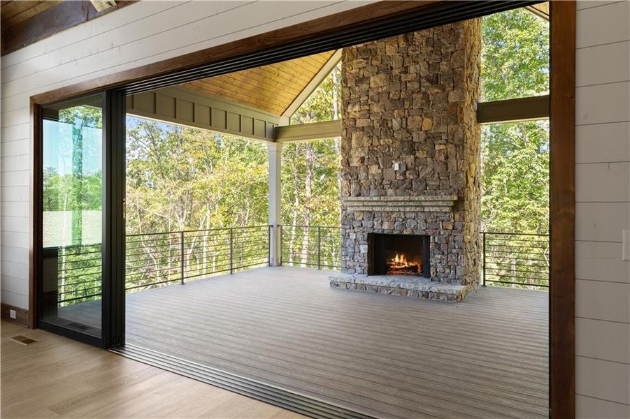 Exterior details and patio area of a home in , Dahlonega (Image 35).