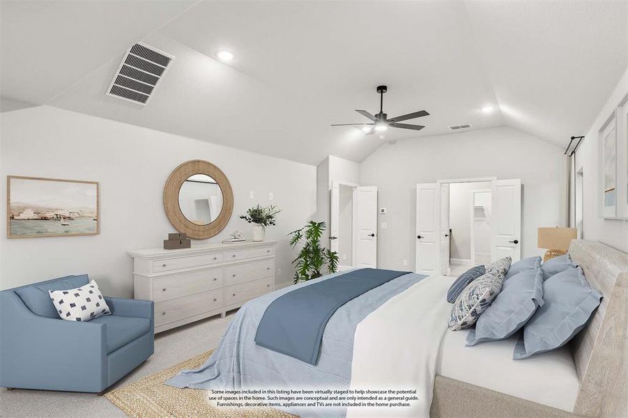 Furnished interior view inside a new home in Stone River Glen, Royse City (Image 7).