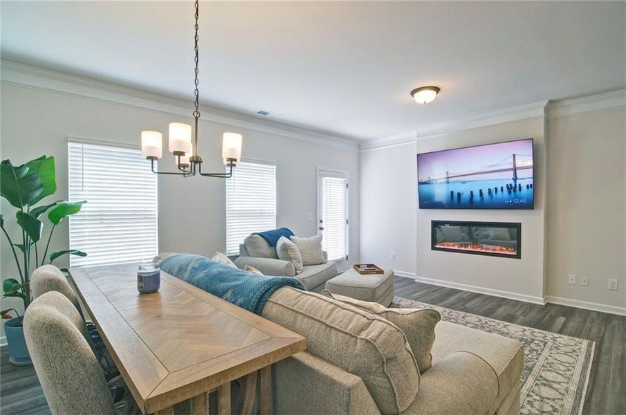 Furnished interior view inside a new home in Highland Crossing, Cartersville (Image 7).