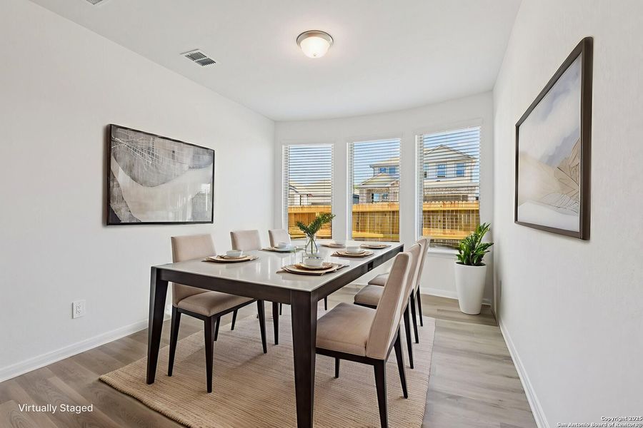 Furnished interior view inside a new home in Royal Crest, San Antonio (Image 13). Furnished interior view inside a new home in Royal Crest, San Antonio (Image 13).