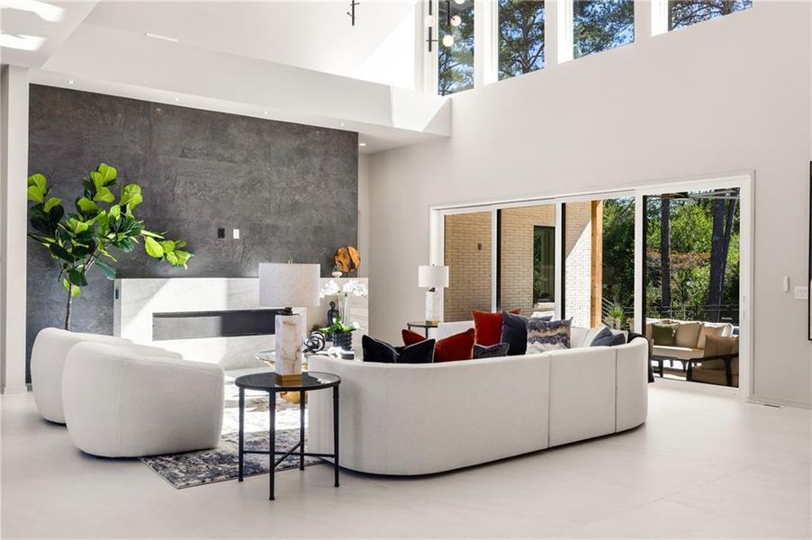 Furnished interior view inside a new home in , Atlanta (Image 11). Furnished interior view inside a new home in , Atlanta (Image 11).