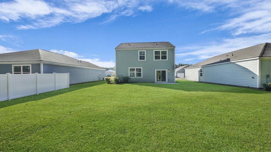 Exterior details and patio area of a home in Hillcrest, Ravenel (Image 27).
