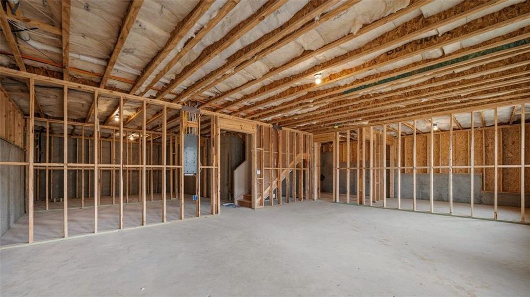 In-progress construction of a new home in The Gates at Pates Creek, Hampton, GA (Image 36).