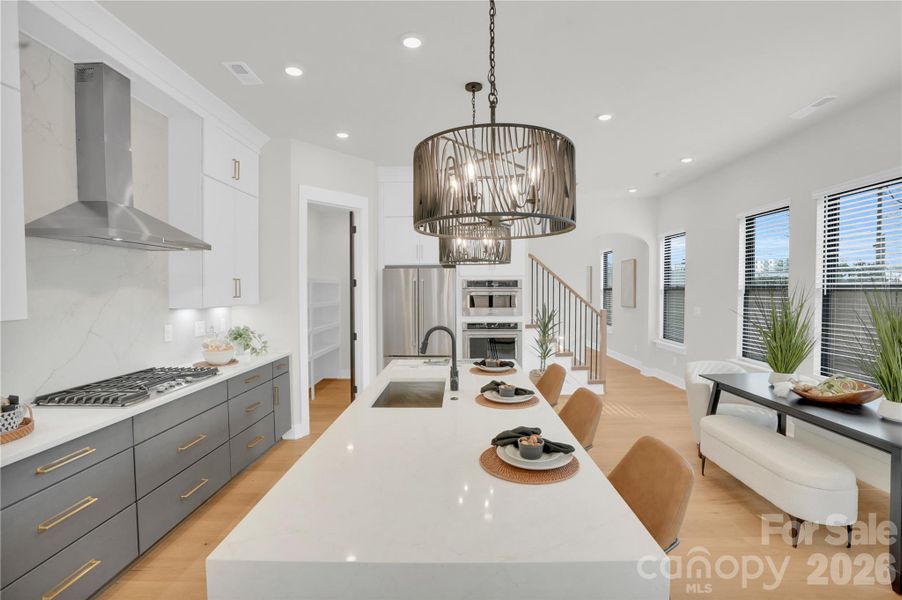 Furnished interior view inside a new home in , Charlotte (Image 17). Furnished interior view inside a new home in , Charlotte (Image 17).