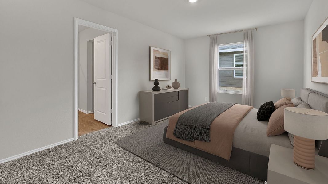 Representative furnished interior of a home built from the The Atlanta by D.R. Horton in Ladera, Luling (Image 12).