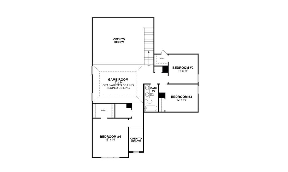 2D floor plan layout of this home in Lilyana, Celina, TX (Image 3).