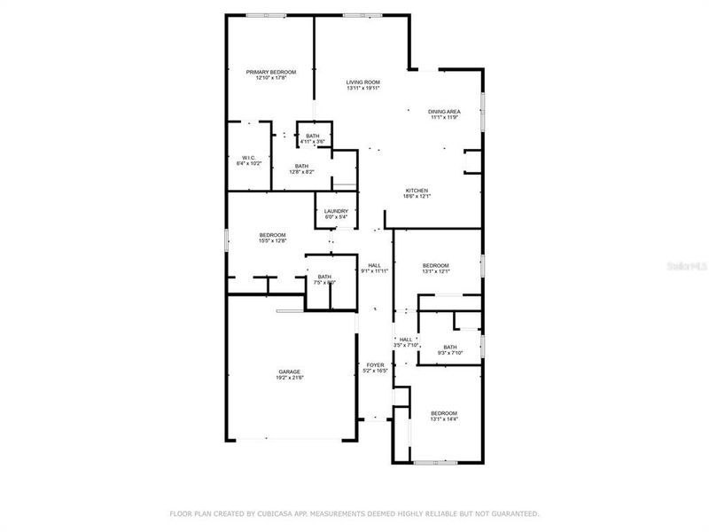 2D floor plan layout of this home in , Belleview, FL (Image 3).
