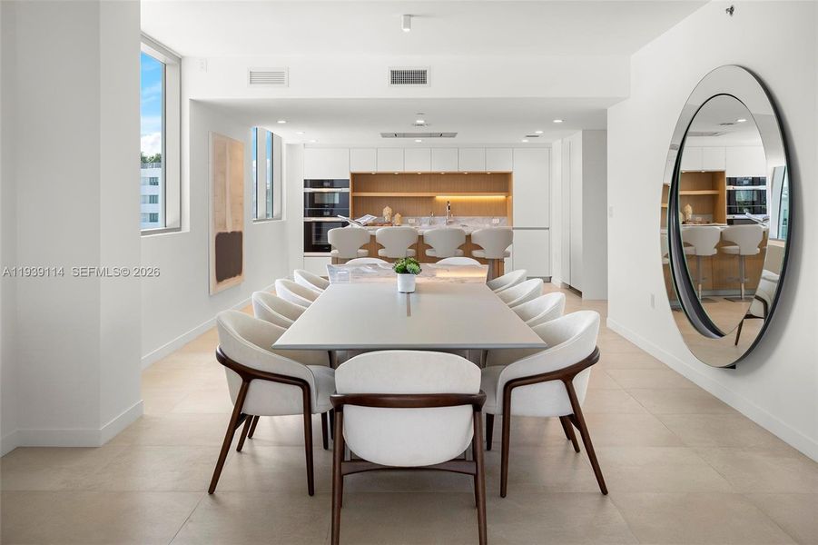 Furnished interior view inside a new home in , Bay Harbor Islands (Image 9).