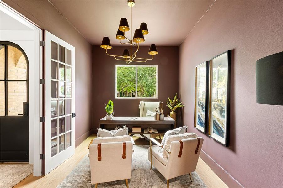 Furnished interior view inside a new home in , Dallas (Image 17).