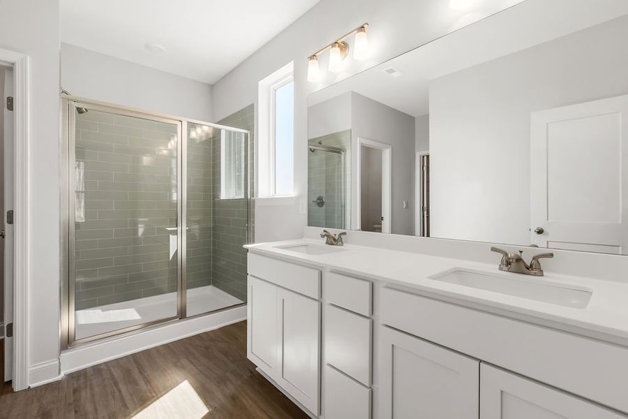 Representative furnished interior of a home built from the Emerson by UnionMain Homes in Maddox Landing, Hoschton (Image 10).