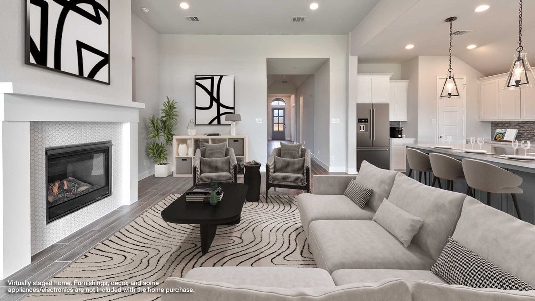 Furnished interior view inside a new home in Riceland, Mont Belvieu (Image 2).