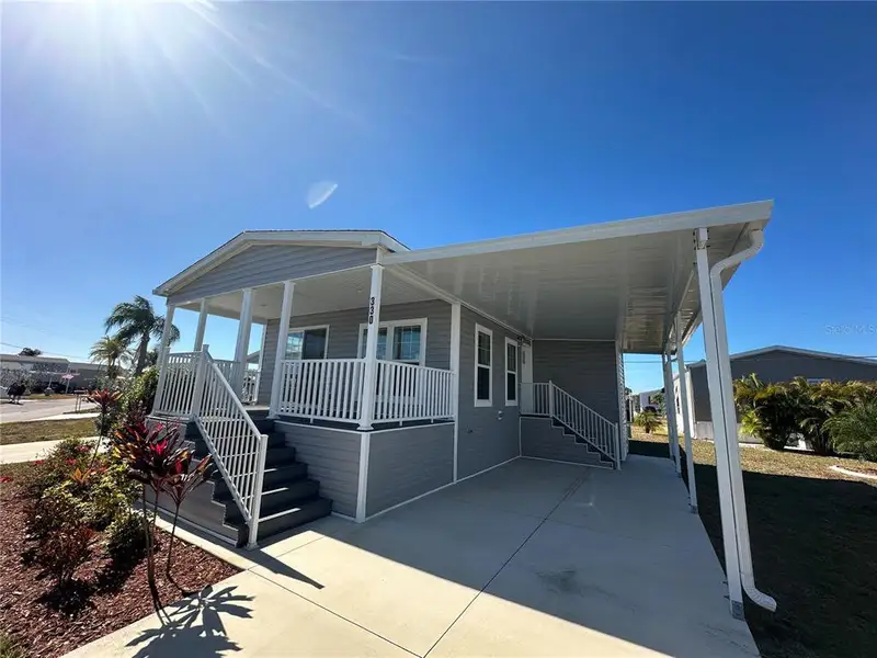 Exterior details and patio area of a home in , North Port (Image 1). Exterior details and patio area of a home in , North Port (Image 1).