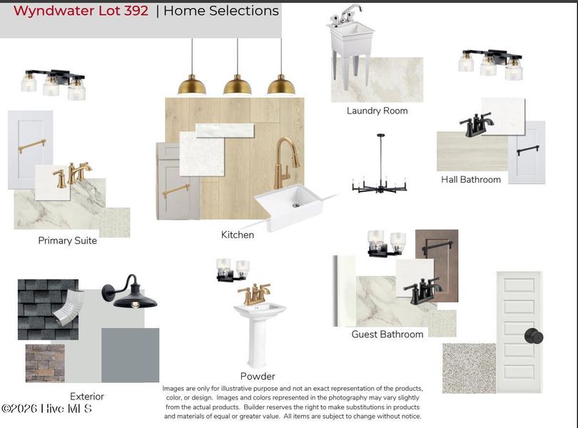 Sample of building materials used in homes in WyndWater, Hampstead (Image 21). Sample of building materials used in homes in WyndWater, Hampstead (Image 21).