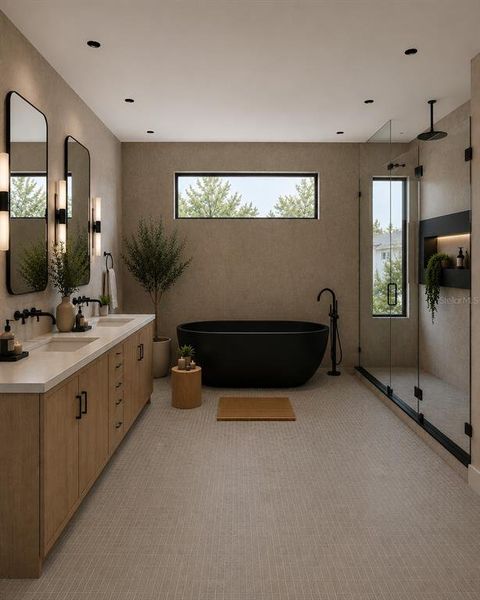 Furnished interior view inside a new home in , Tampa (Image 9).