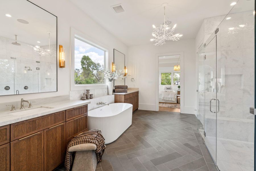 Furnished interior view inside a new home in , Houston (Image 7).