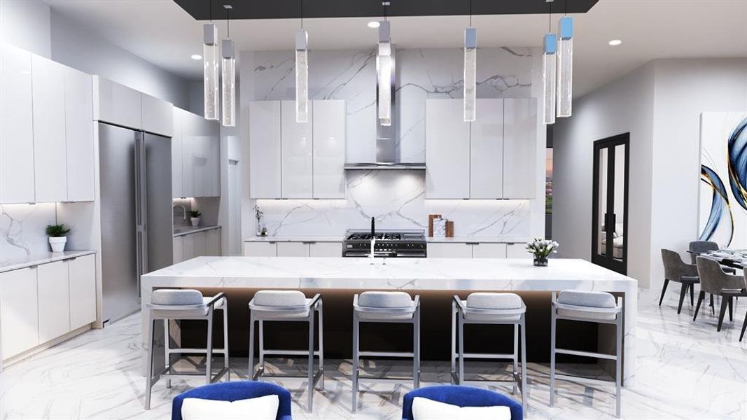 Furnished interior view inside a new home in , Frisco (Image 6).