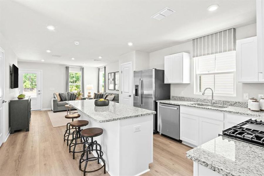 Representative furnished interior of a home built from the Reese by Ryan Homes in Middle Creek Village Single Family Homes, Bolivia (Image 6).