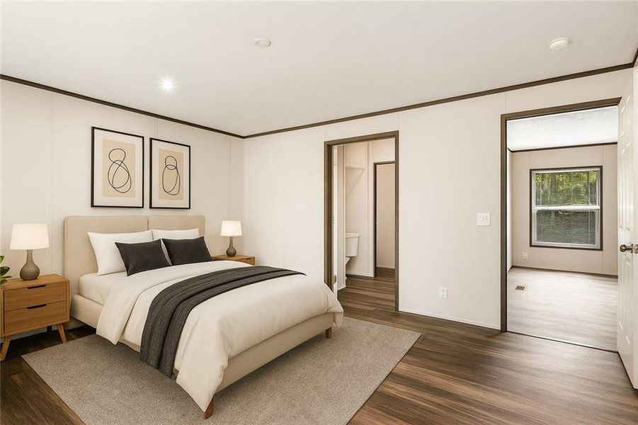 Furnished interior view inside a new home in , Ellijay (Image 15).