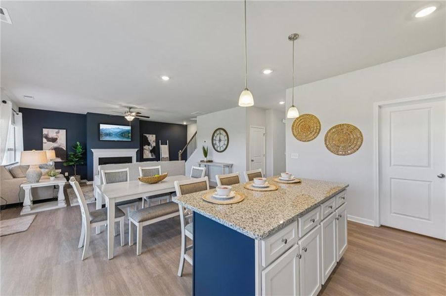 Furnished interior view inside a new home in The Hills at Cedar Creek, Winder (Image 7).